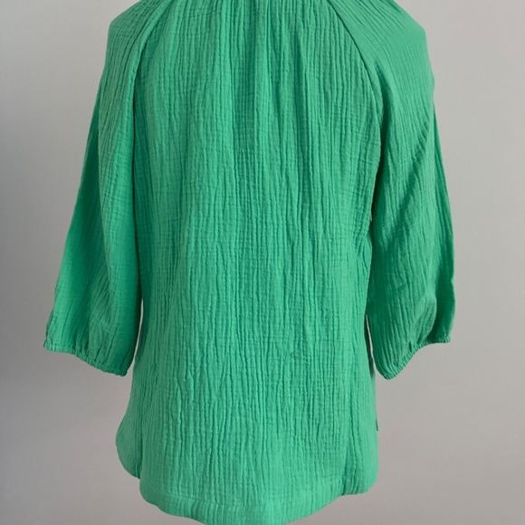 SOFT‎ SURROUNDINGS PETITE BLAINE GAUZE PULLOVER MINT LEAF SIZE PXS - Picture 4 of 8